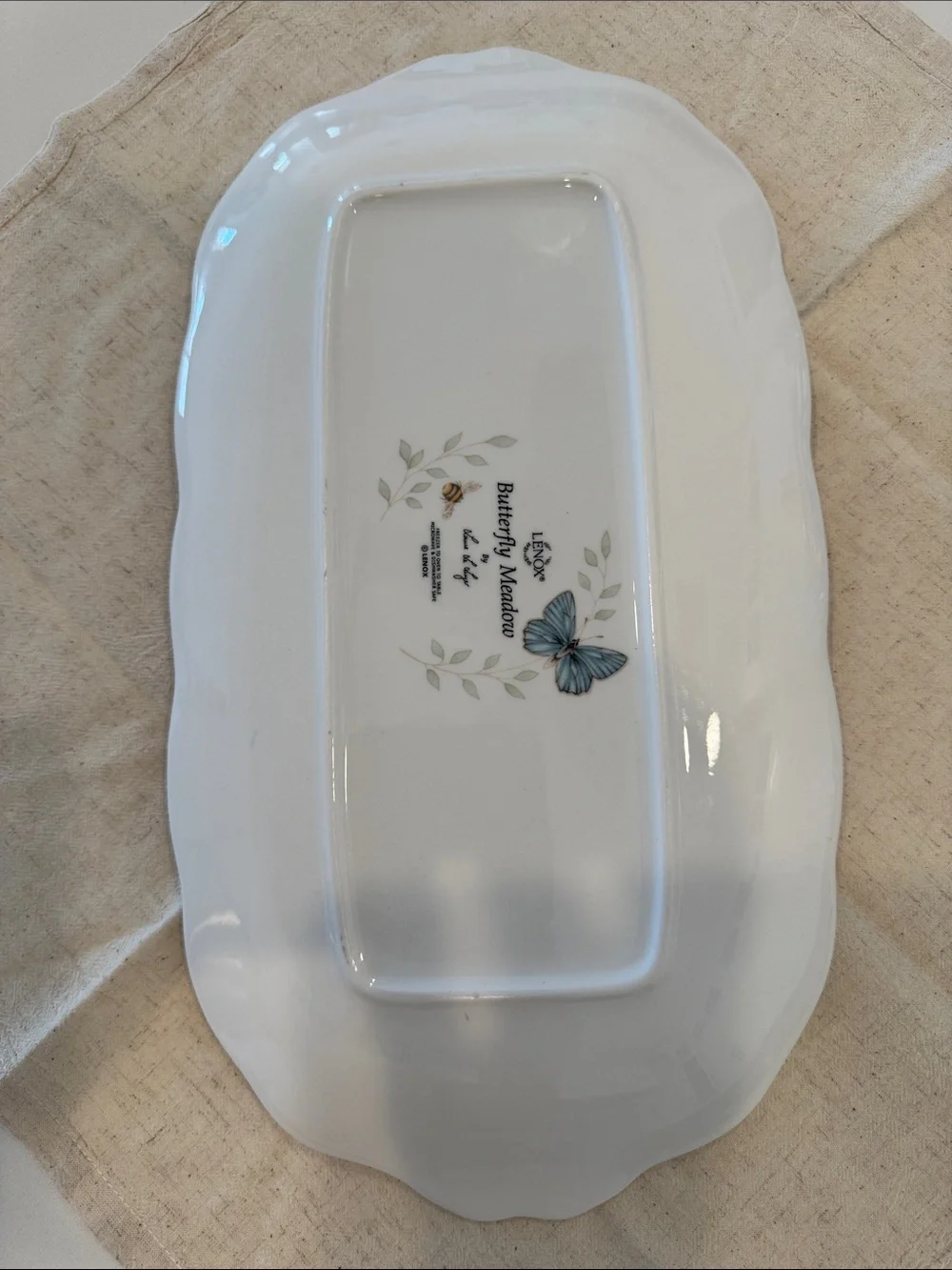 Lenox Butterfly Meadow Oblong Sandwich Tray, 14 3/4